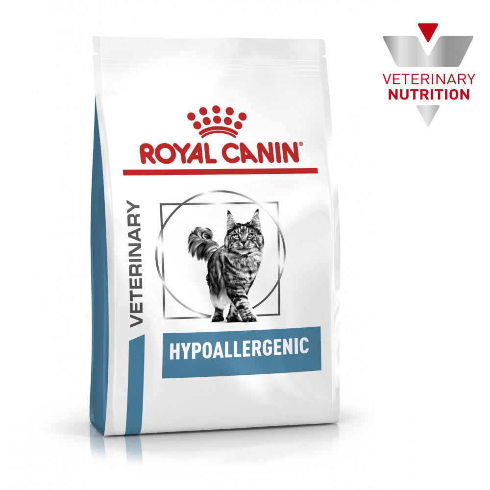 Royal Canin® Veterinary Hypoallergenic – Ração para Gatos Adultos com Alergias e Intolerâncias Alimentares