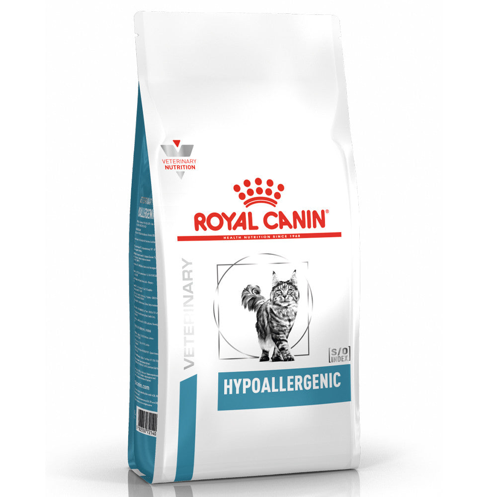 Royal Canin® Veterinary Hypoallergenic – Ração para Gatos Adultos com Alergias e Intolerâncias Alimentares