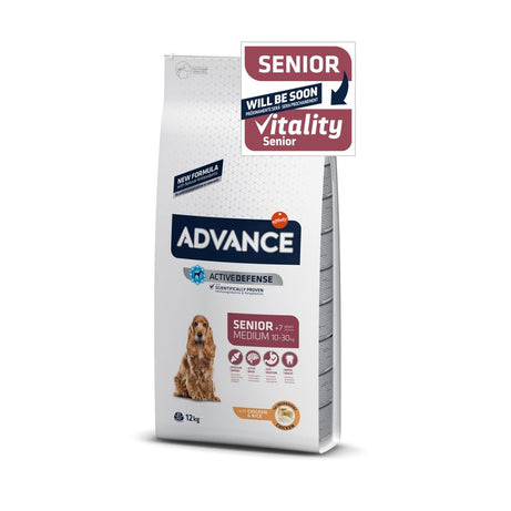 Advance  Ração Cão Medium Senior +7 Frango & Arroz - DOGGIE STORE