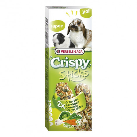 Versele Laga Crispy Sticks Coelhos e Porquinhos-da-índia 2x 55g