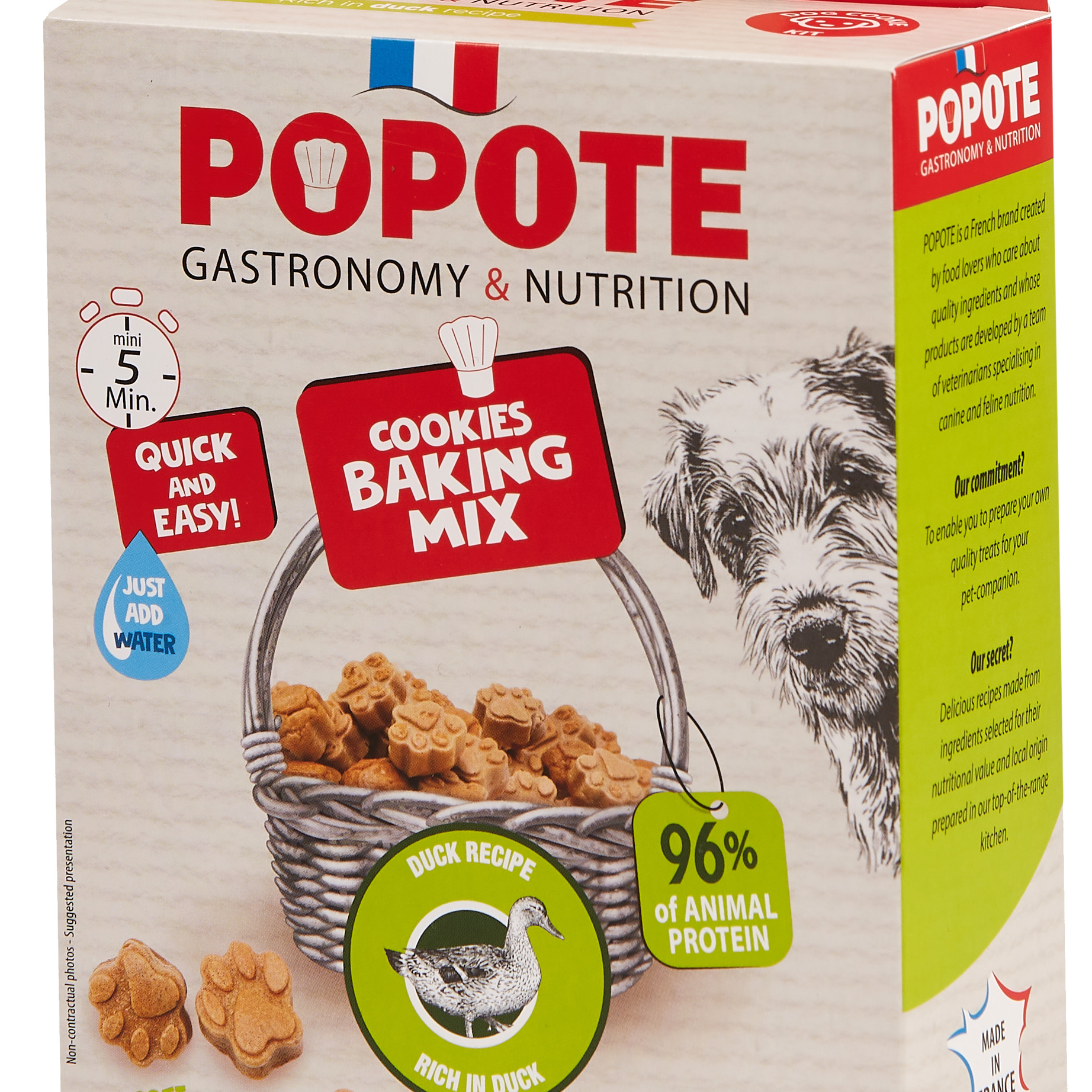 Popote Kit Bisoitos de Cão 200g | Pato