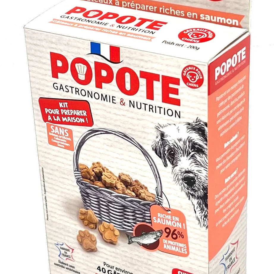 Popote Kit Bisoitos de Cão 200g | Salmão