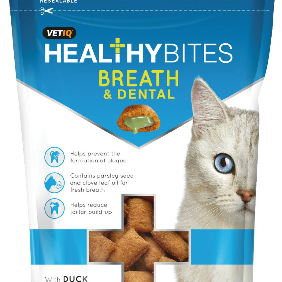 Mark & Chappell Healthybites Duck Breath & Dental for Cats & Kittens | 65g