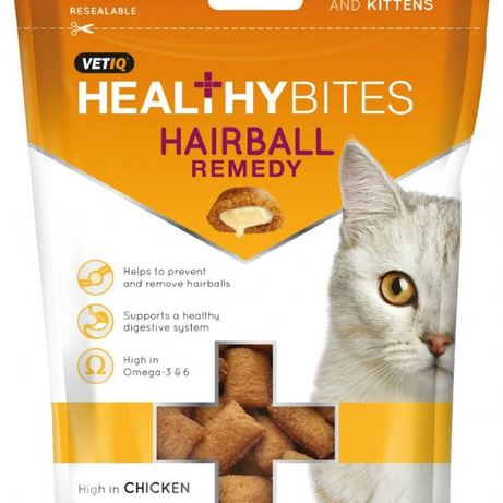 HEALTHYBITES HAIRBALL REMEDY CAT TREATS | 65G