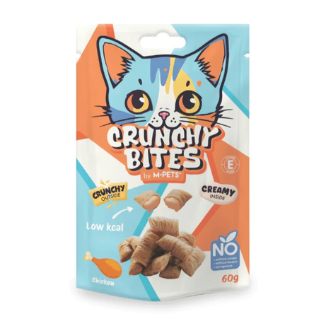 M-Pets Crunchy Bites Cat Snack Chicken - 60 gr