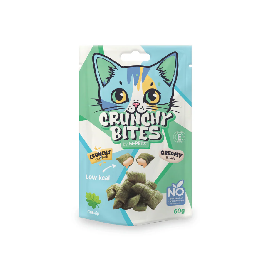 M-Pets Crunchy Bites Cat Snack Catnip - 60 gr