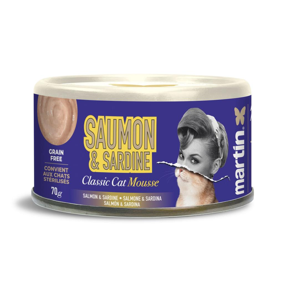 MARTIN SALMÃO & SARDINHA CLASSIC MOUSSE GATO 70 G