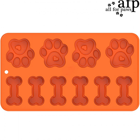 AFP Forma de Silicone para Snacks Doggie The Chef - Osso e Pata