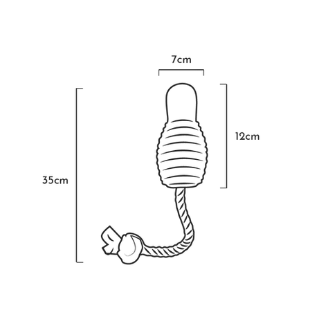 Brinquedo para cães - Rub Bouncy with Rope