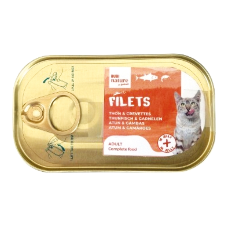 BUBI NATURE - FILETES ATUM/CAMAROES EM GELEIA 85G