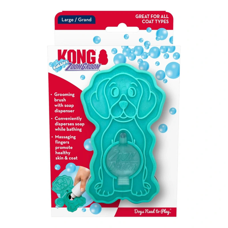 Escova KONG ZoomGroom Bubbles para cães