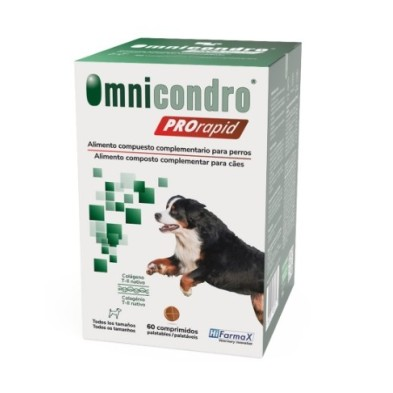 Omnicondro PROrapid - 60 Comprimidos - Apoio das articulações dos cães