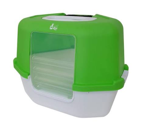 Cat Love WC de Canto Fechado para Gato – Verde