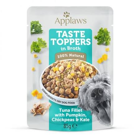 Applaws Taste Toppers em caldo - Saqueta 85g  | Atum, abóbora, grão e couve
