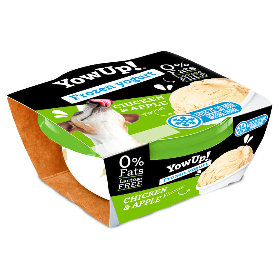 Chicken and apple frozen yogurt for dogs - YowUp!