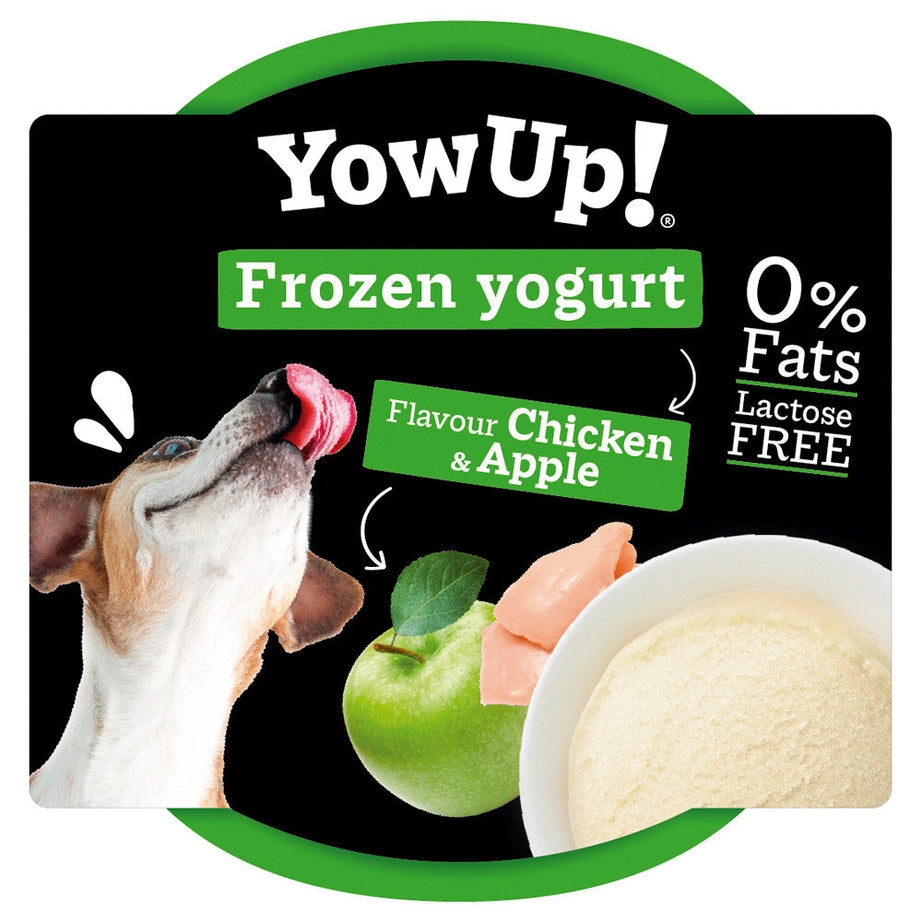 Chicken and apple frozen yogurt for dogs - YowUp!
