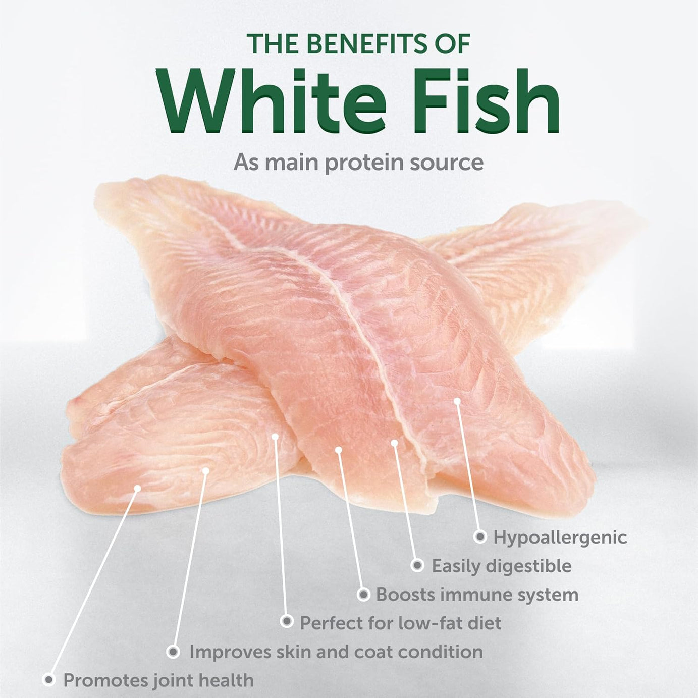 Nature’s Protection Superior Care para Cão Júnior de raças pequenas e mini com pelagem branca | Peixe branco
