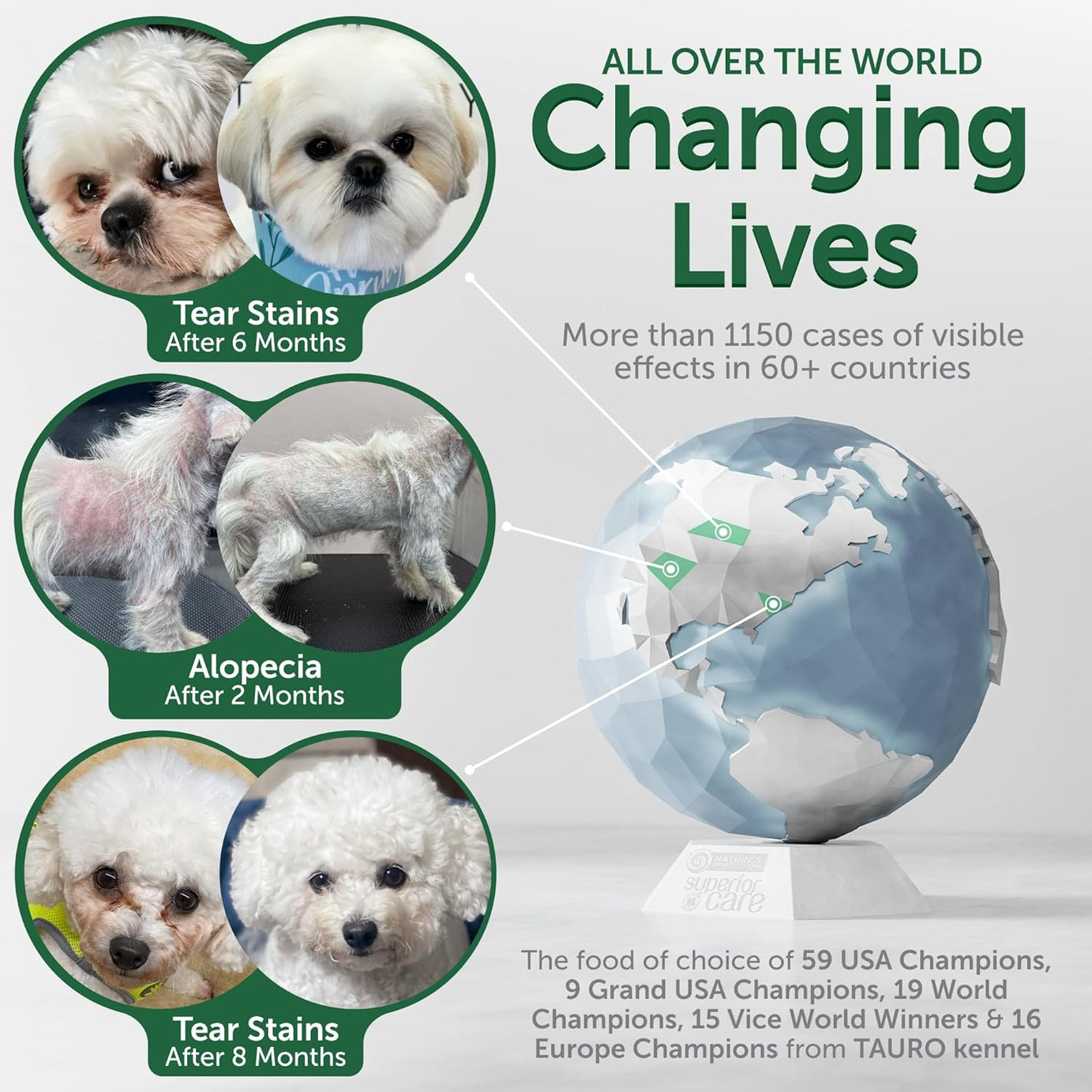 Nature’s Protection Superior Care para Cão Júnior de raças pequenas e mini com pelagem branca | Peixe branco