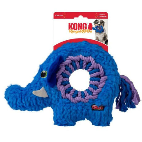 KONG Ringaroos Elephant Dog Toy