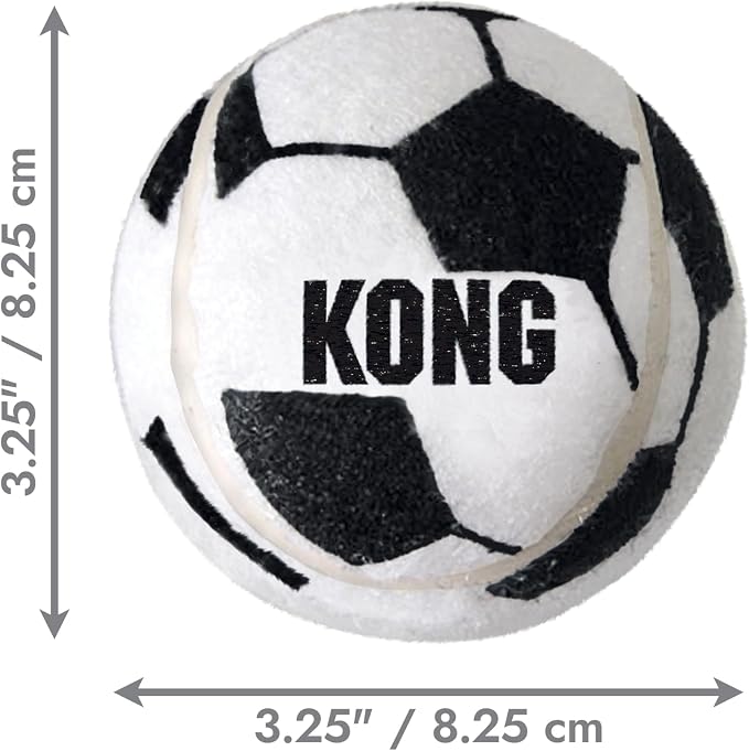 Bolas de futebol KONG Sports para cão grande - Pk 2