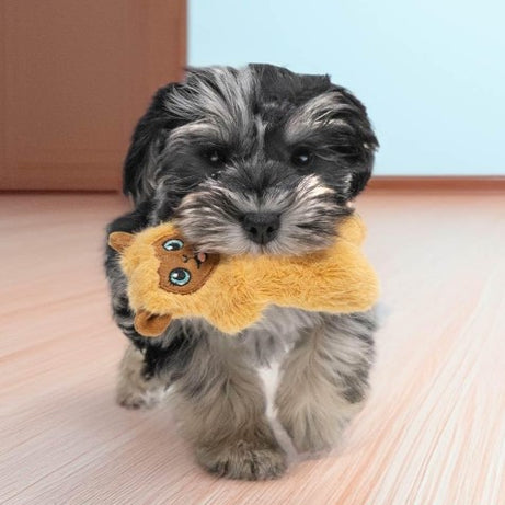 KONG Snuzzles Mini Lhama – Brinquedo de Pelúcia com Apito para Cachorros e Cães Pequenos
