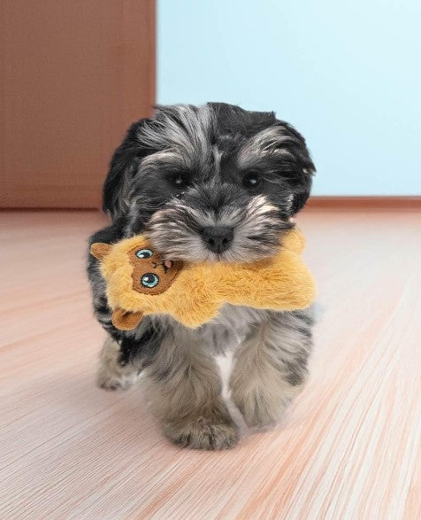 KONG Snuzzles Mini Lhama – Brinquedo de Pelúcia com Apito para Cachorros e Cães Pequenos