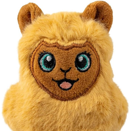 KONG Snuzzles Mini Lhama – Brinquedo de Pelúcia com Apito para Cachorros e Cães Pequenos