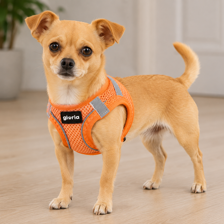 Peitoral GLORIA Trek Star para cão | Laranja