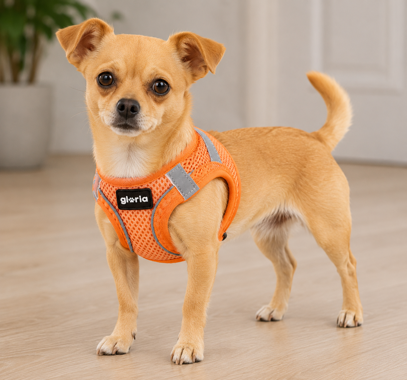 Peitoral GLORIA Trek Star para cão | Laranja