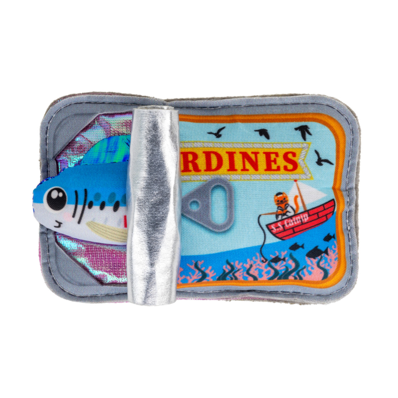 Brinquedo Kong Interativo para Gatos – Sardinha Retrátil com Erva-Gateira