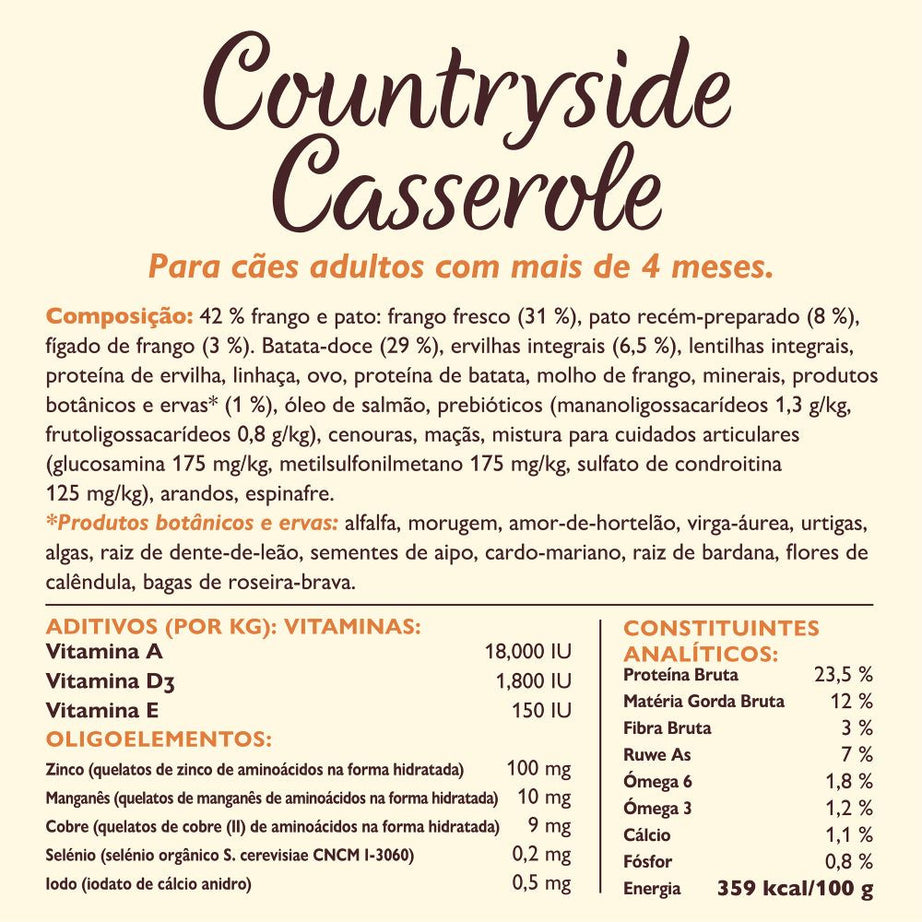 Lily's Kitchen Dog Adult Countryside Casserole with Chicken, Duck and Sweet Potatoes | 2.5 kg