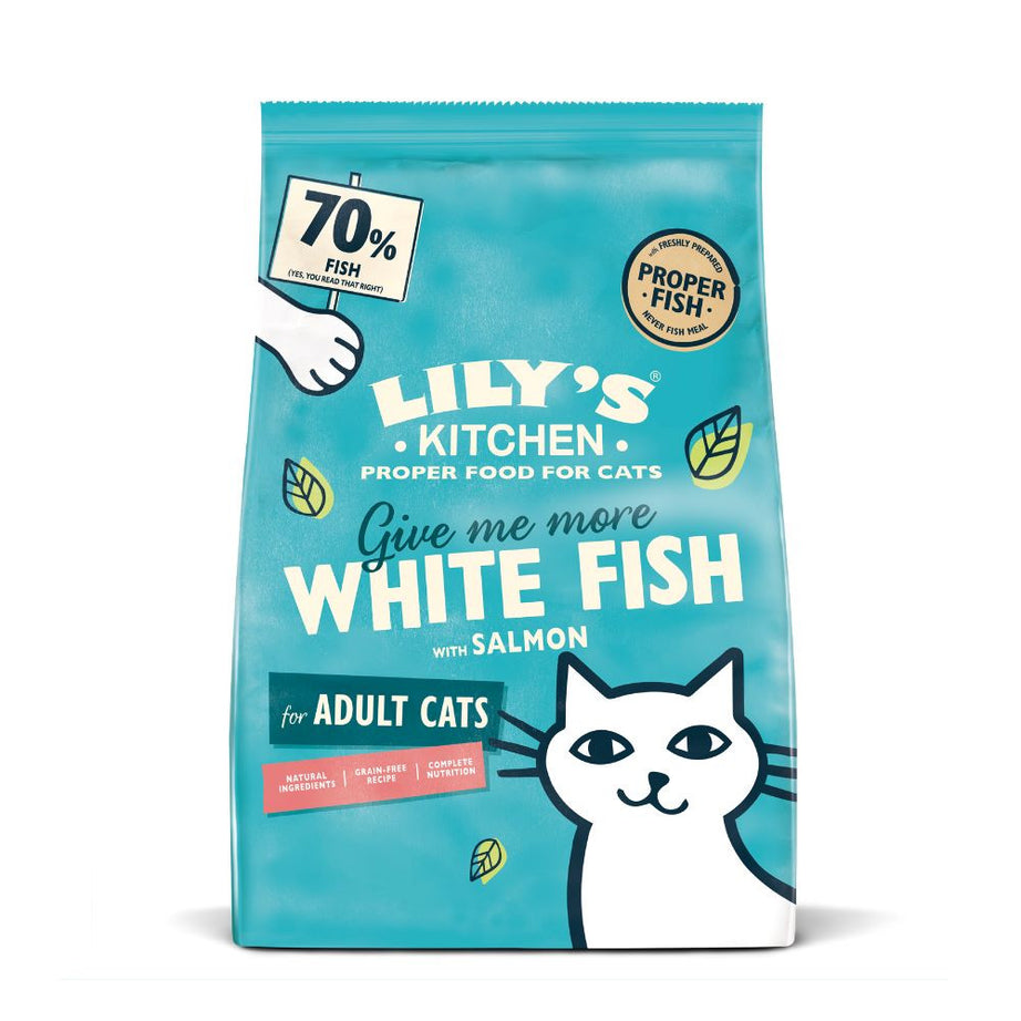 Lily's Kitchen Fisherman's Feast - Dry cat food for adult cats - White fish and salmon 2Kg