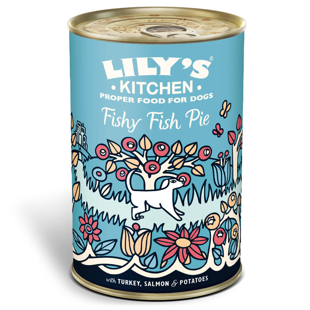 Lily's Kitchen Fishy Fish Pie - Paté for dogs - Turkey with salmon
