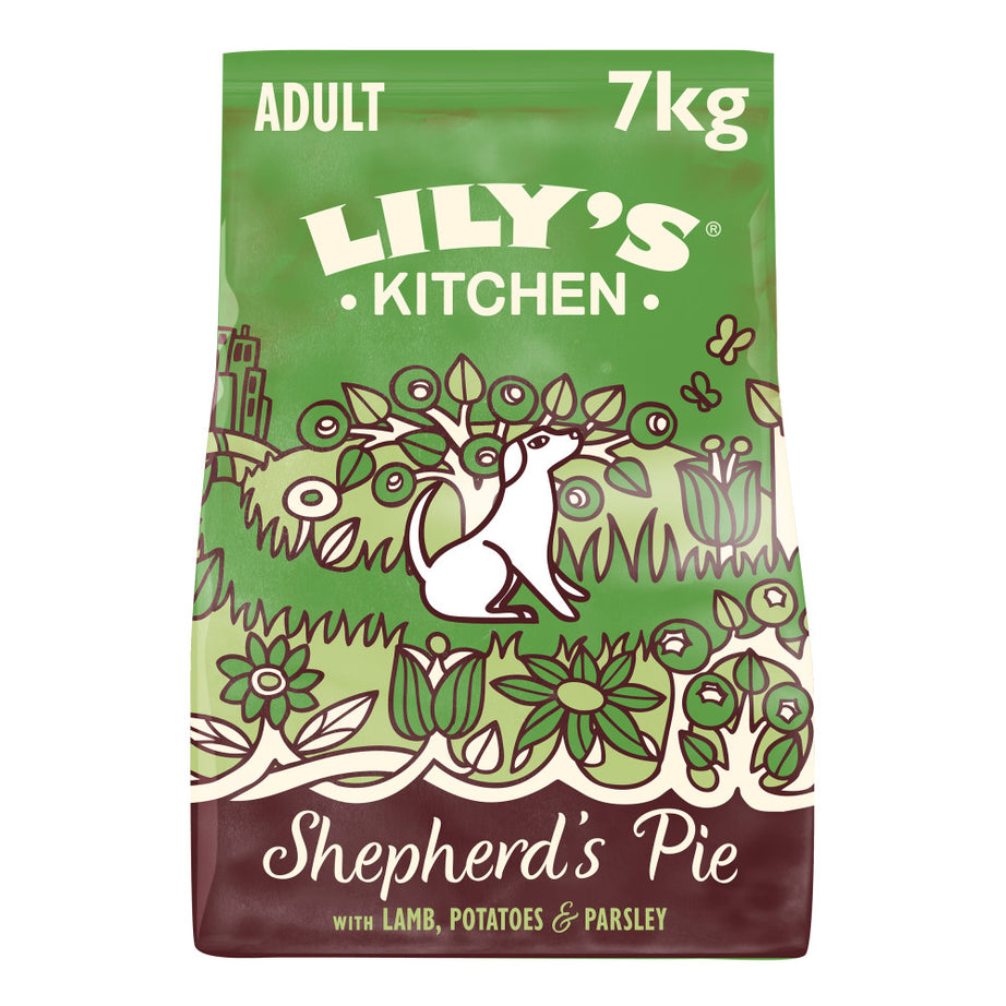 Lilys Kitchen Dog Adult Shepherds Pie - Ração seca para cão adulto - Borrego, Batata e salsa