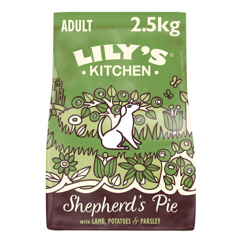 Lilys Kitchen Dog Adult Shepherds Pie - Ração seca para cão adulto - Borrego, Batata e salsa
