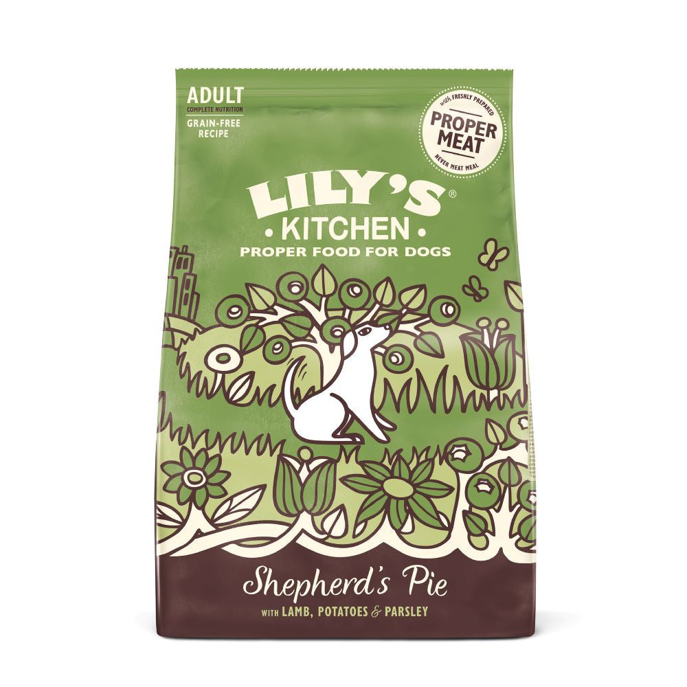 Lilys Kitchen Dog Adult Shepherds Pie - Ração seca para cão adulto - Borrego, Batata e salsa