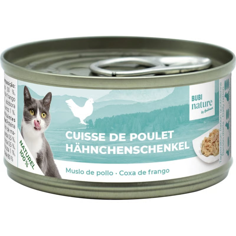 Alimento húmido BUBIMEX Bubi Nature de coxa de frango para gato