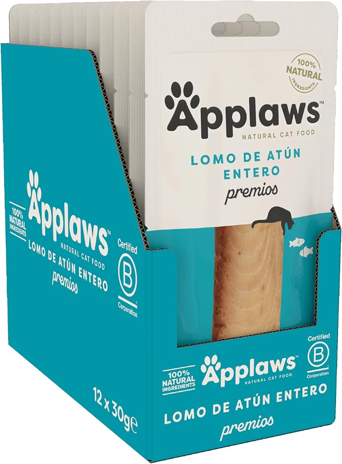 Applaws - Ração húmida para gatos | Snack de Lombo de Atum 30g