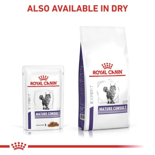Royal Canin® Veterinary Mature Consult – Alimento Húmido para Gatos com Mais de 7 Anos