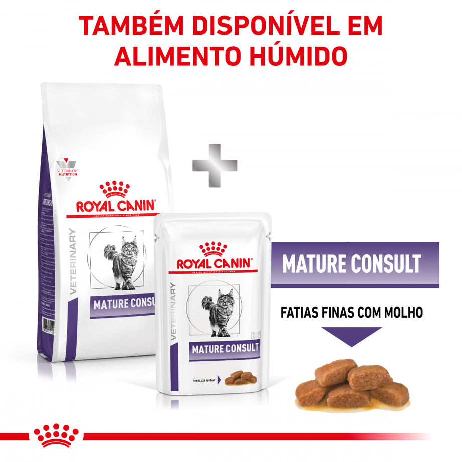 Royal Canin® Veterinary Mature Consult – Ração para Gatos Adultos com mais de 7 anos