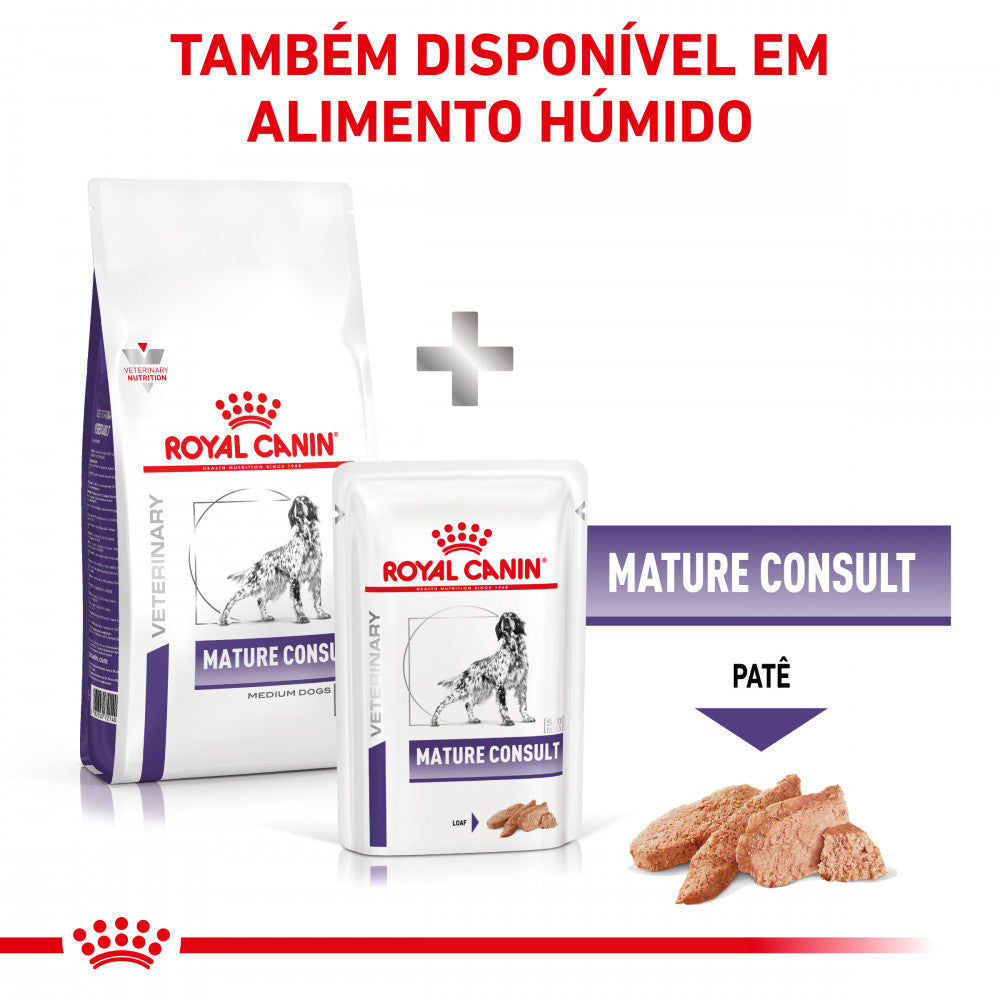 Royal Canin® Veterinary Mature Consult Medium Dogs – Ração para Cães Seniores de Porte Médio >  7 anos