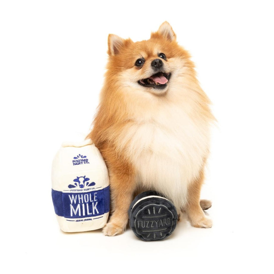 Brinquedo para Cão FuzzYard - Perfect Match - Milk & Cookie 2Pk