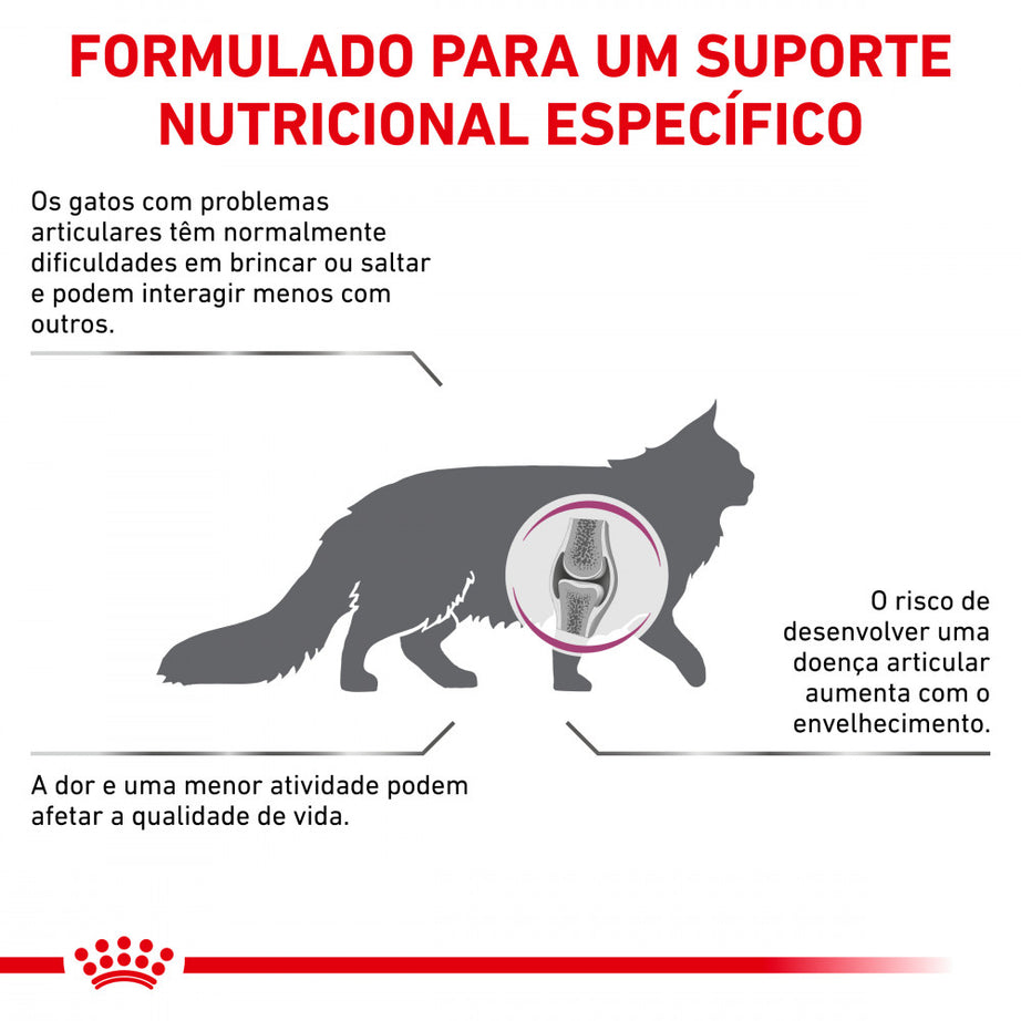 Royal Canin® Veterinary Mobility – Ração para Gatos Adultos para Suporte da Mobilidade e Saúde Articular