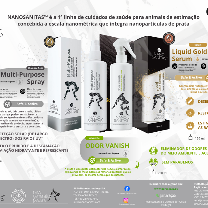 Nano Sanitas Ecological Skin and Coat Spray for all Animals 250ml