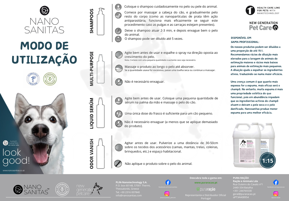 Nano Sanitas Ecological Skin and Coat Spray for all Animals 250ml