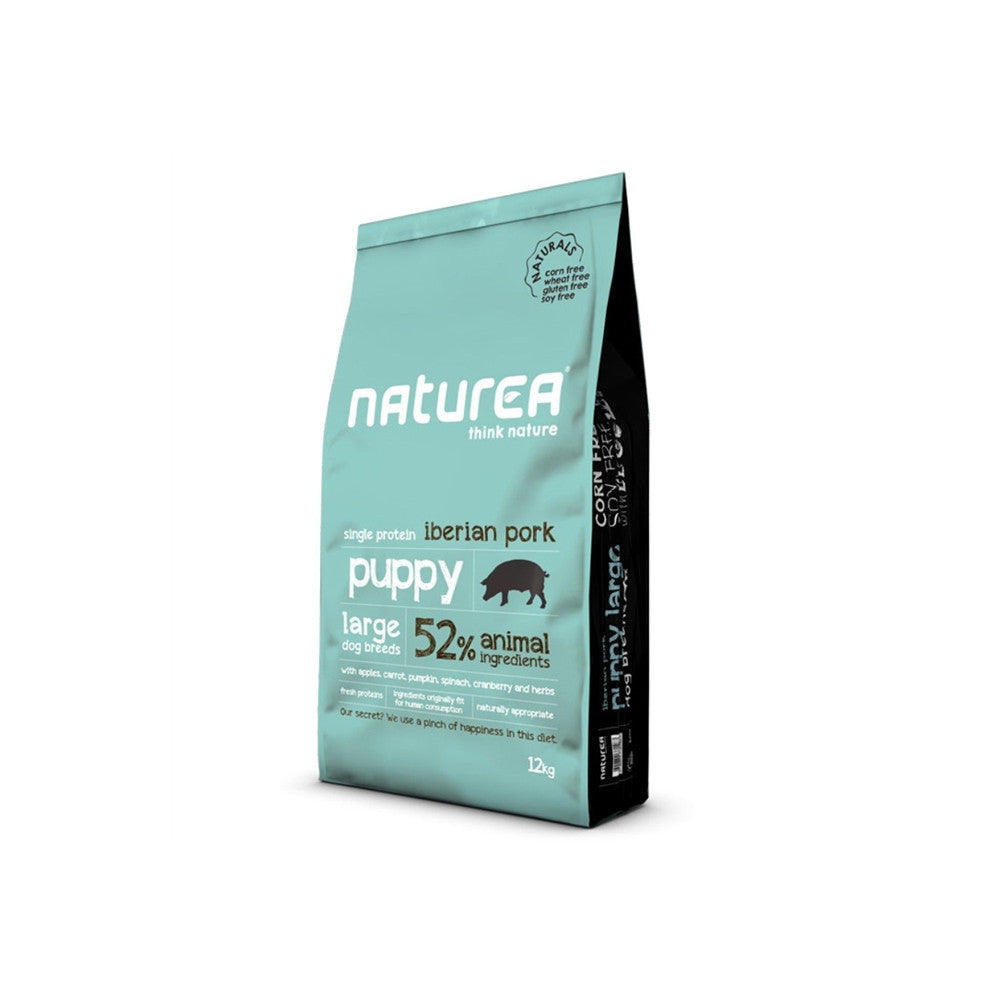Naturea Naturals Puppy Large Breed- Ração seca para cachorro grande - Porco ibérico 12 kg