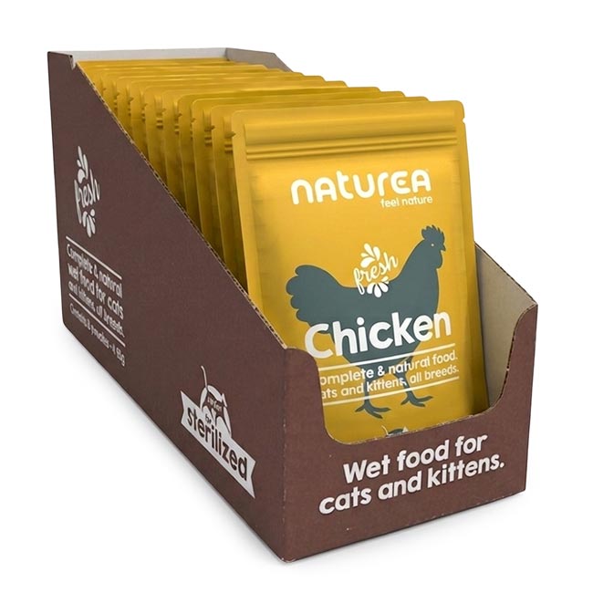 Saqueta Naturea de comida húmida para gato | Frango - Pack 12 x 85g