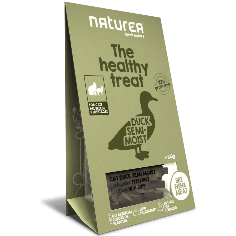 Snacks semi húmidos Naturea para gato | 100g