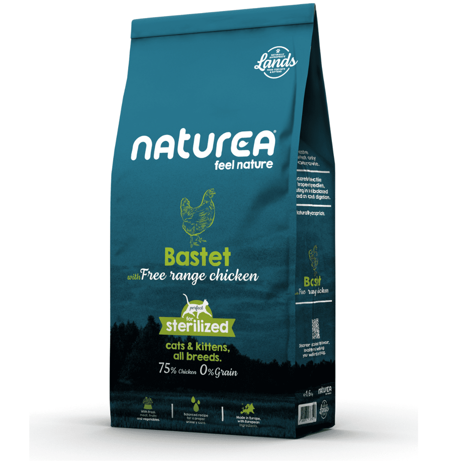 Naturea Lands Bastet - Ração para gato | Frango do Campo