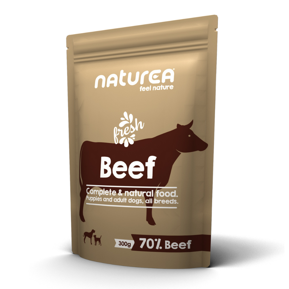 Saqueta Naturea de comida húmida para cão | Vaca - Pack 6 x 300g